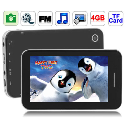 4.3 inch Touch screen 4GB MP5 Player with Camera, Support FM Radio, E-Book, Games, TV Out, Dictionary function (Black) - Click Image to Close